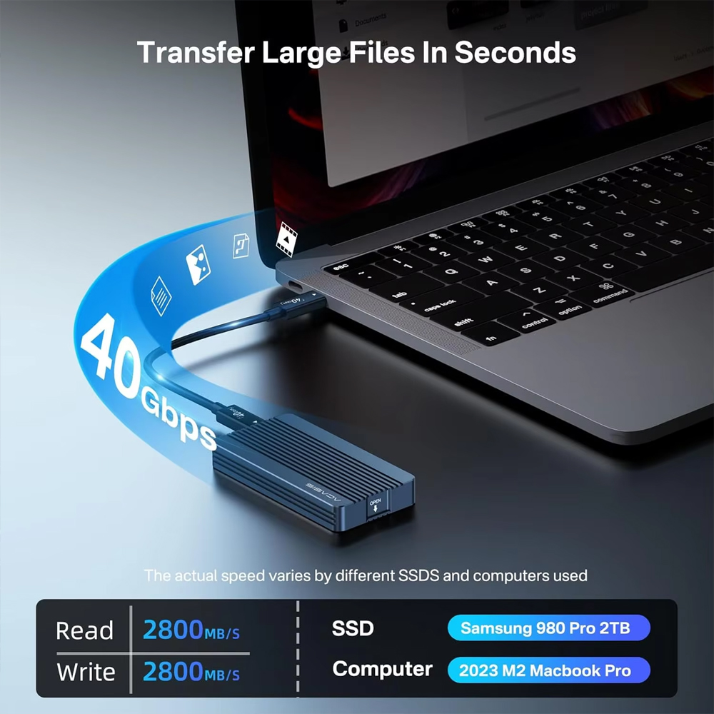 ACASIS 40Gbps M.2 NVMe SSD Enc - đánh giá và giá 8Tb M2 Nvme Ssd